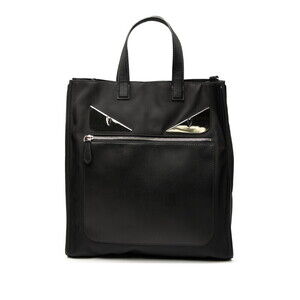 Fendi Bag Bugs Monster Tote Black Leather